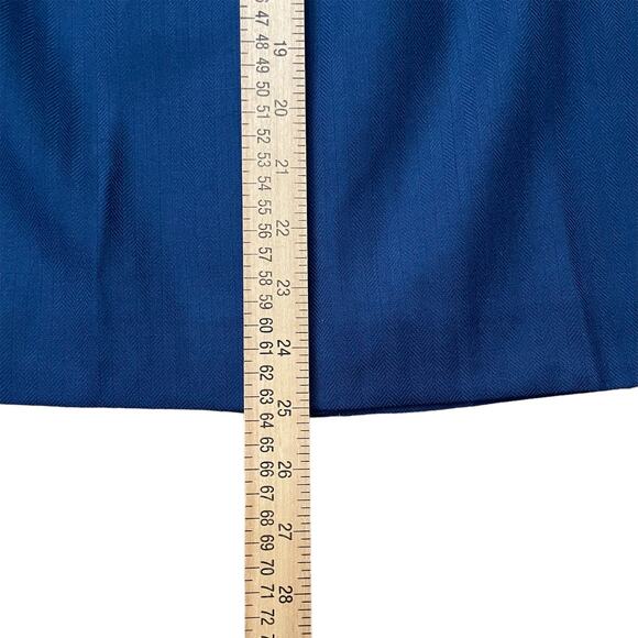 Pendleton Skirt Womens 8 Blue 100% Virgin Wool Fully Lined Straight USA Made VTG - Picture 11 of 11